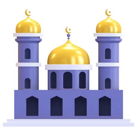 Mosque Ramadan Icon 3 D Render Illustration 3D Illustration