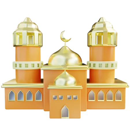 3 D Illustration Mosque 3D Icon
