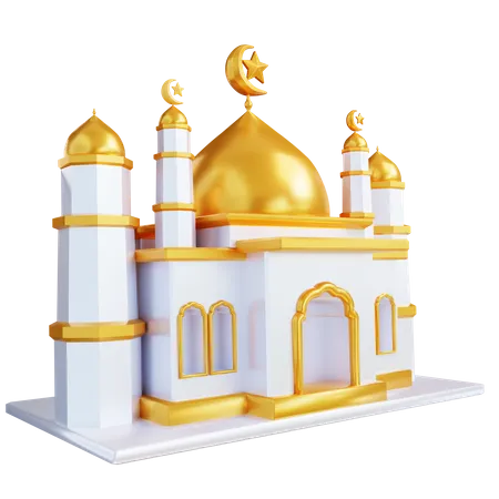 3 D Illustration Islamic Mosque 3D Icon