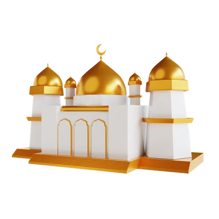3 D Illustration Islamic Mosque 3D Icon
