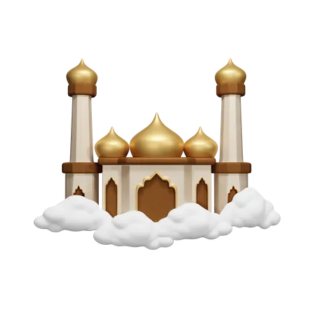 Mosque With Cloud Download This Item Now 3D Icon