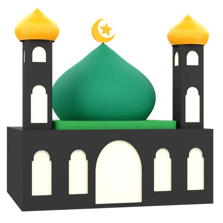 3 D Mosque For Ramadan Celebration 3D Icon