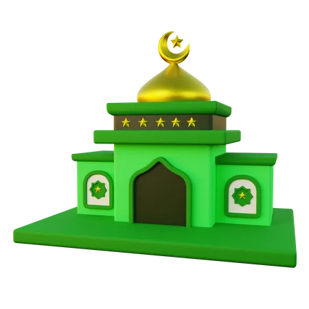 3 D Illustration Of Muslim Mosque 3D Icon