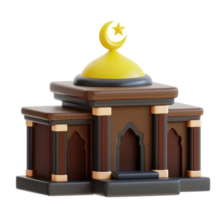 3 D Rendering Mosque Building Icon 3D Icon