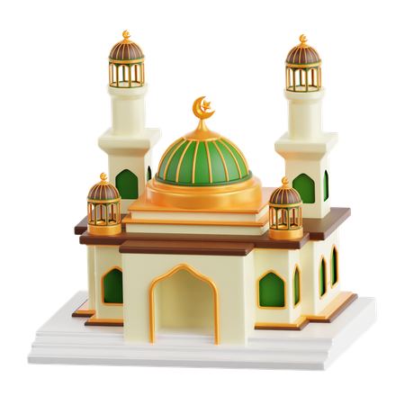 Mosque Building  3D Icon