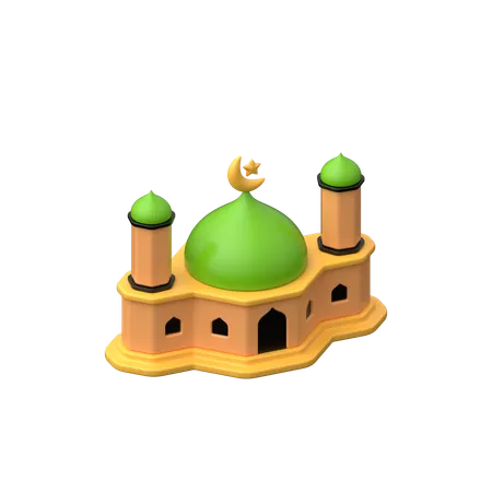 Mosque Building  3D Icon