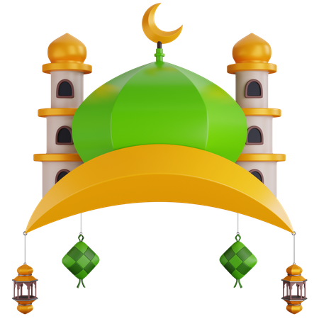 Mosque Building  3D Icon
