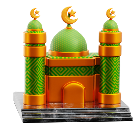 Mosque Building  3D Icon