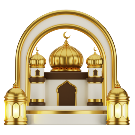 Mosque Building  3D Icon