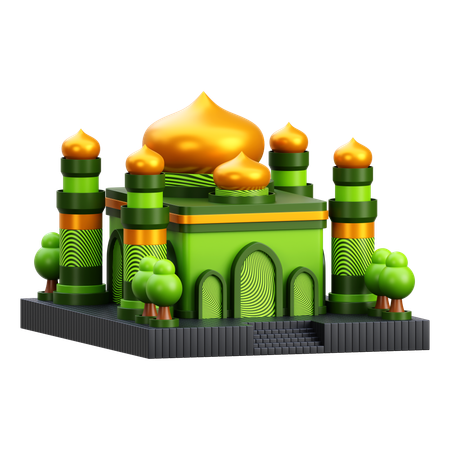 Mosque Building  3D Icon