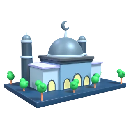 Mosque Building  3D Icon