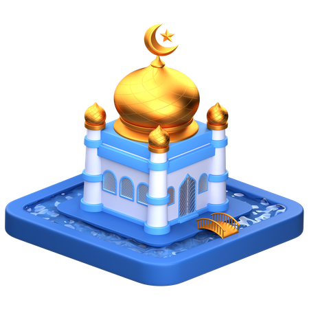 Mosque Building  3D Icon