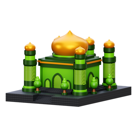 Mosque Building  3D Icon