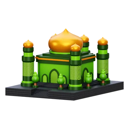 Mosque Building  3D Icon