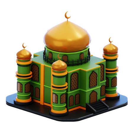 Mosque Building  3D Icon