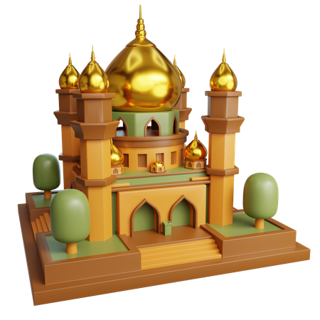 Mosque Building  3D Icon