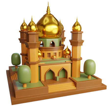 Mosque Building  3D Icon