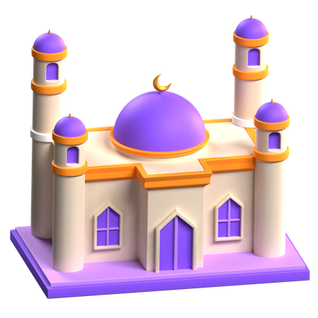 Mosque Building  3D Icon