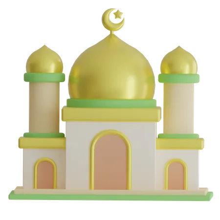 Mosque Building  3D Icon