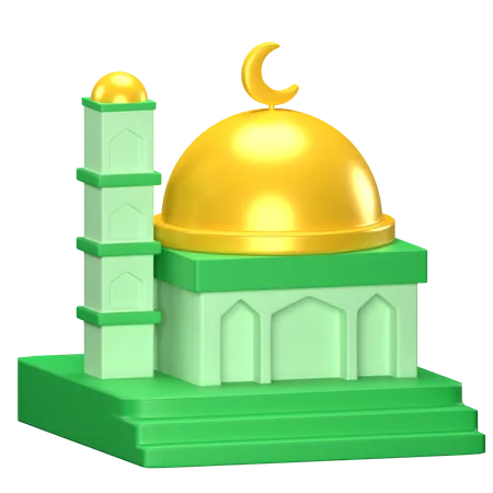 Mosque Building  3D Icon