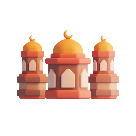 Mosque Building  3D Icon