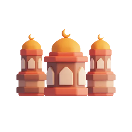 Mosque Building  3D Icon