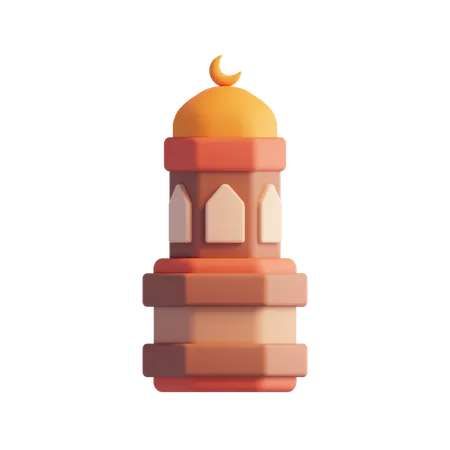 Mosque Building  3D Icon