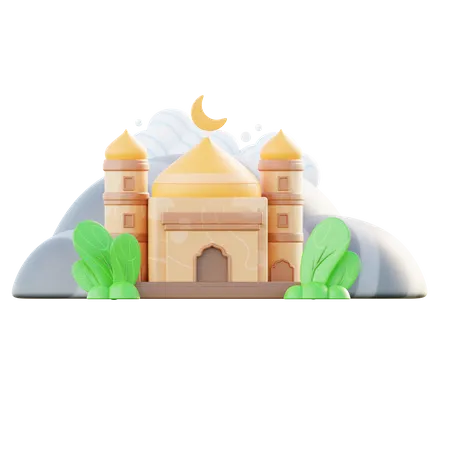 Mosque Building  3D Icon