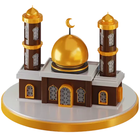 Mosque Building  3D Icon