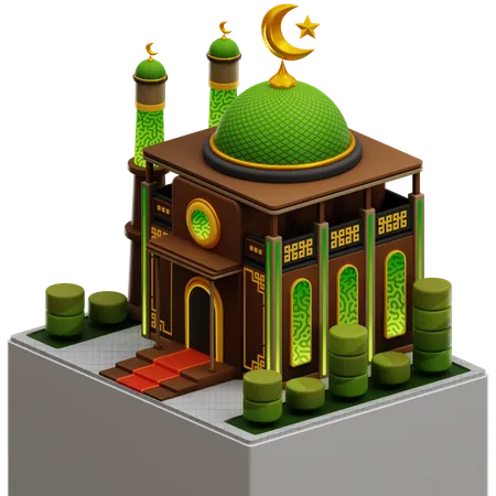 MOSQUE BUILDING  3D Icon