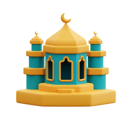 Mosque Building  3D Icon