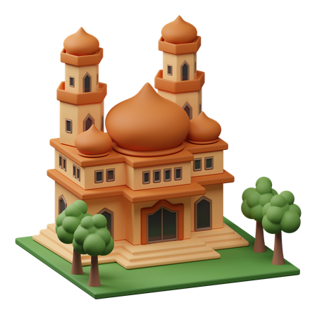 Mosque Building  3D Icon