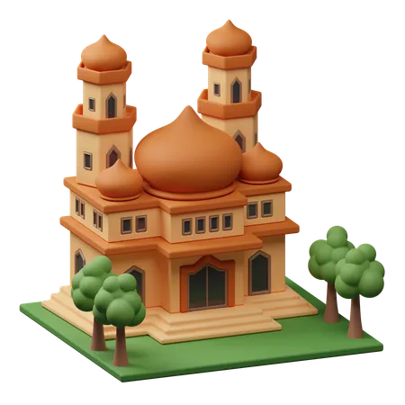 Mosque Building  3D Icon