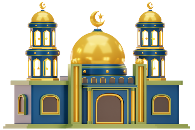 Mosque Building  3D Icon