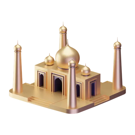 Mosque Building  3D Illustration