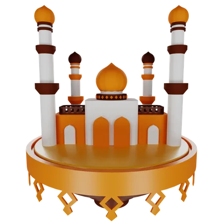 Mosque Building  3D Illustration