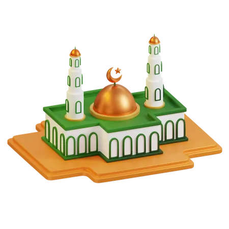 Mosque Building  3D Icon