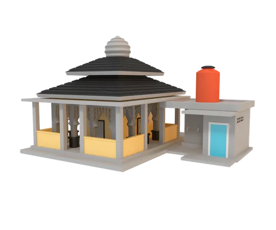 Mosque Building 3D Icon