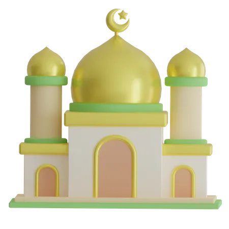Mosque Illustration 3D Icon