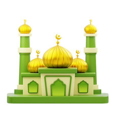 Mosque Building Ramadan  3D Icon