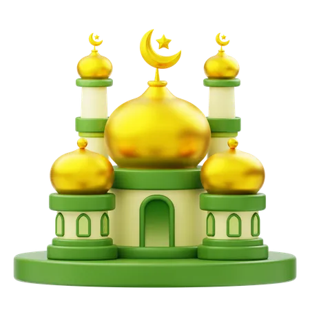 Mosque Building Ramadan  3D Icon