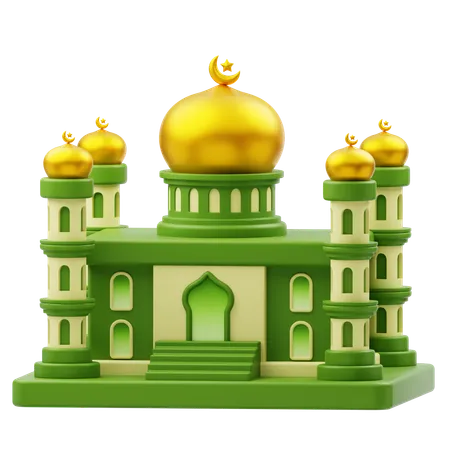 Mosque Building Ramadan  3D Icon