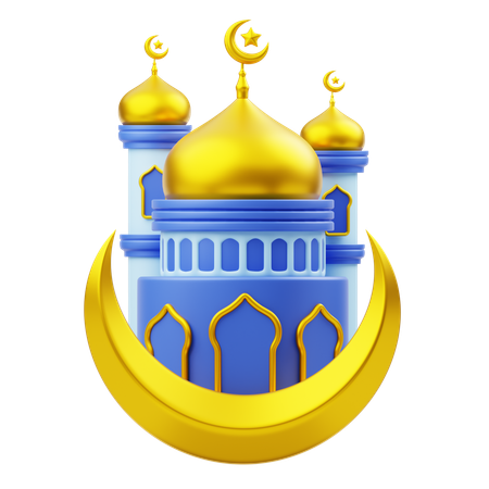 Mosque Building Ramadan  3D Icon