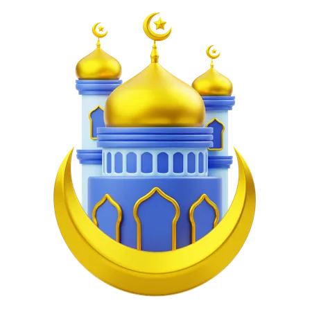 Mosque Building Ramadan  3D Icon