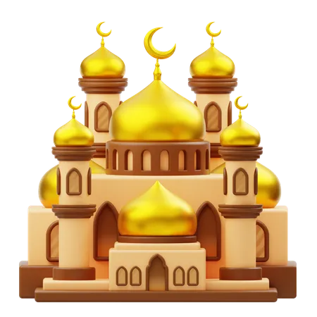 Mosque Building Ramadan  3D Icon