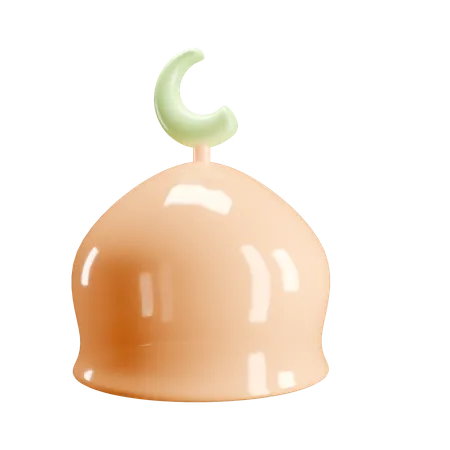 Islamic Mosque Dome 3D Icon
