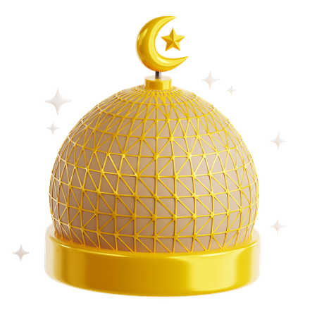 モスクのドーム  3D Icon