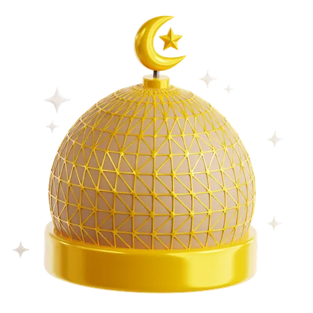 モスクのドーム  3D Icon