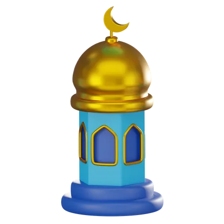 Mosque Dome  3D Icon