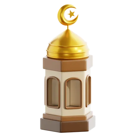 Mosque Dome  3D Icon